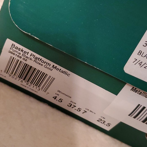 Puma Rose Gold Metallic platform Sneakers - Picture 5 of 5